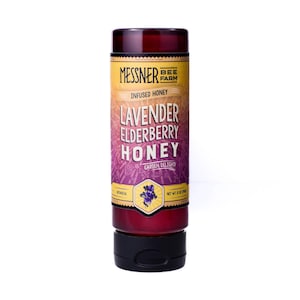 Lavender Elderberry Infused Honey / Fruity and Floral / 12oz