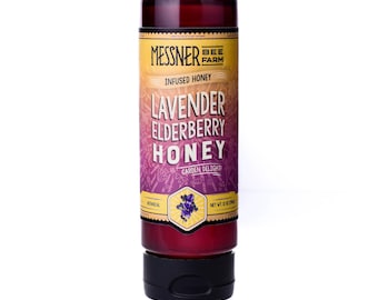 Lavender Elderberry Infused Honey / Fruity and Floral / 12oz