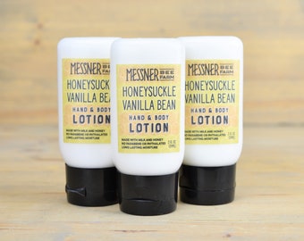 Honeysuckle Vanilla Bean - Milk and Honey Lotion - 2oz Travel