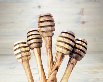 Honey Dipper - olive wood