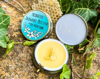 Solid Perfume - Jasmine Nectar - Made with Beeswax and Essential Oils