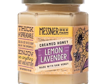 9oz / Lemon Lavender Creamed Honey / Kansas City