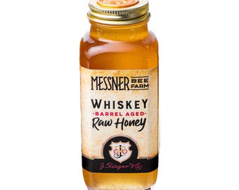 Whiskey Barrel Raw Honey/ 12oz/ Kansas City J. Rieger & Co/Limited Supply