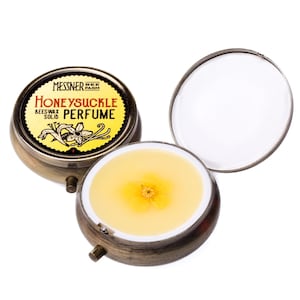Solid Perfume - Honeysuckle - Made with Beeswax and Essential Oils