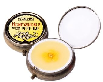 Solid Perfume - Honeysuckle - Made with Beeswax and Essential Oils