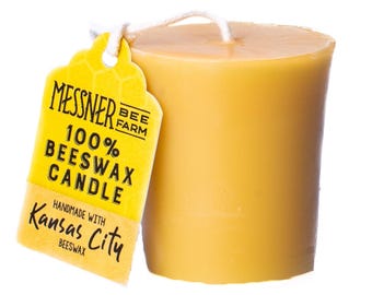 Rustic Votive - 100% Beeswax Candle