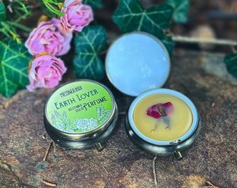 Solid Perfume - Earth Lover - Made with Beeswax and Essential Oils