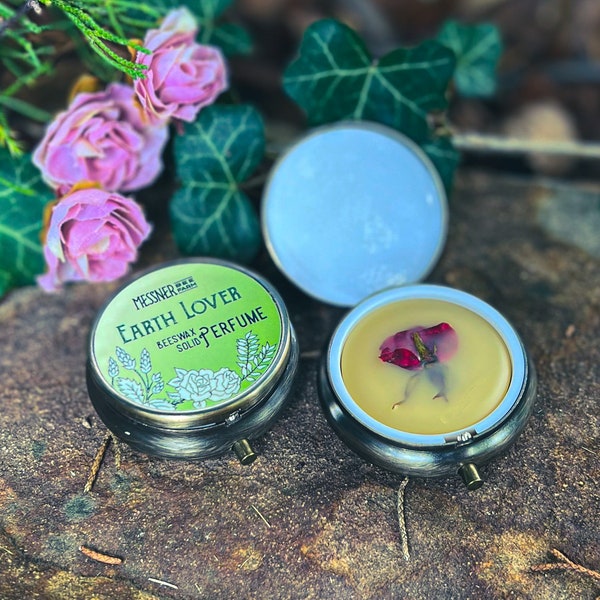 Solid Perfume - Earth Lover - Made with Beeswax and Essential Oils