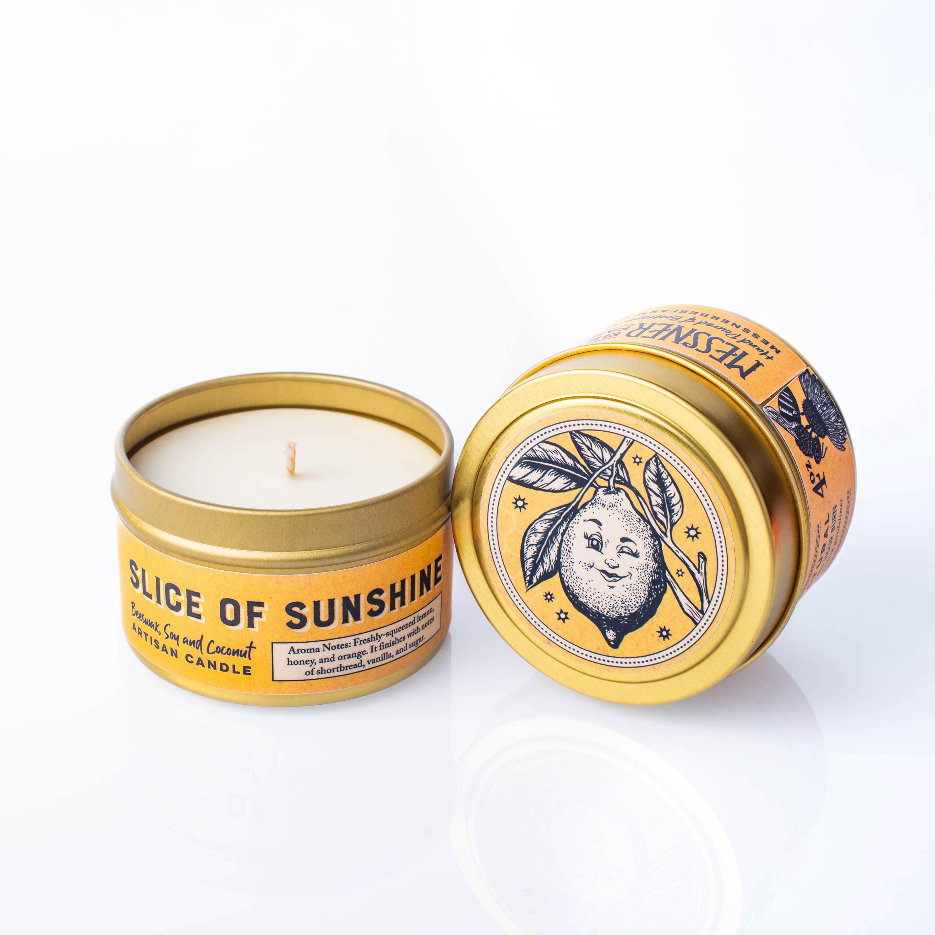 Slice of Sunshine 4oz Candle - Made with Soy, Beeswax and Coconut - Paraffin Free