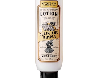 Plain and Simple - Milk and Honey Lotion - 8oz
