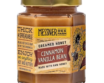 9oz / Cinnamon Vanilla Bean Creamed Honey / Kansas City