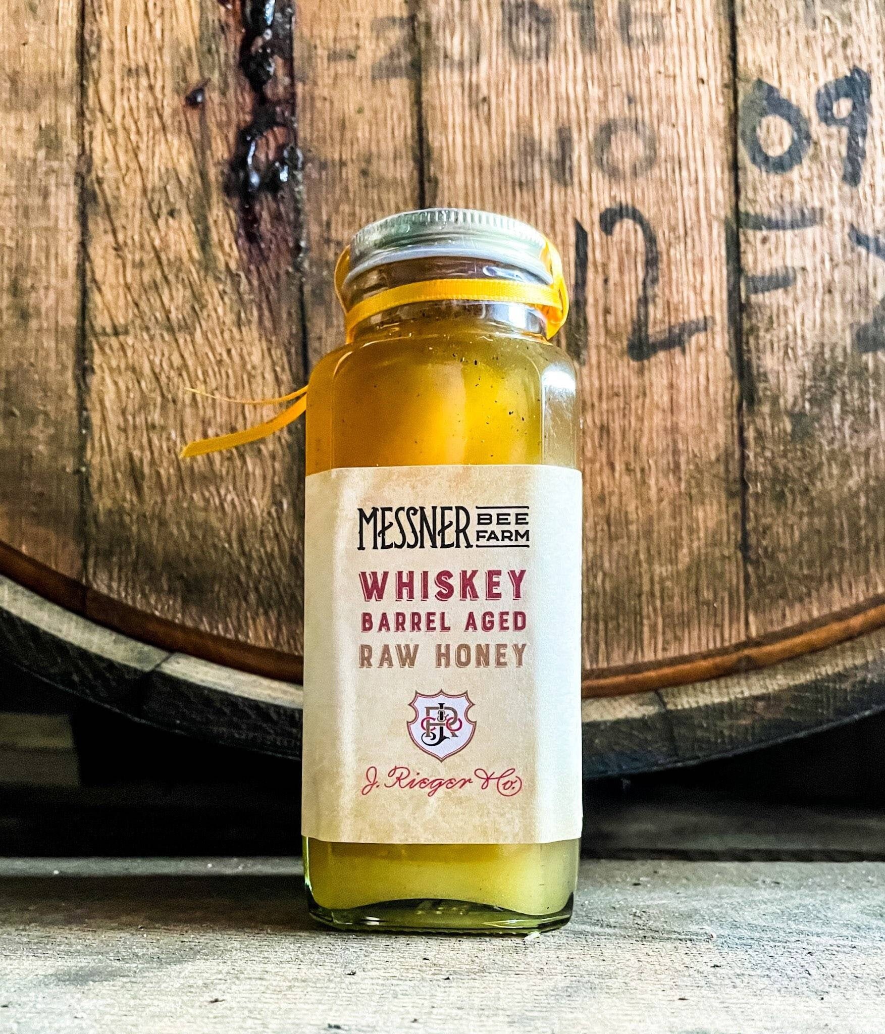 Whiskey Barrel Raw Honey/ 12oz/ Kansas City J. Rieger & Co