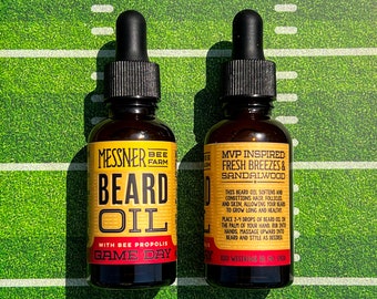 Beard Oil - Game Day - Made with Beeswax, Propolis and Lanolin