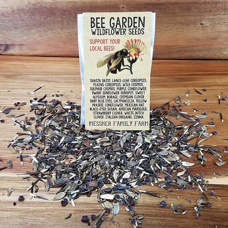 Bee Garden Wildflower Seeds Etsy