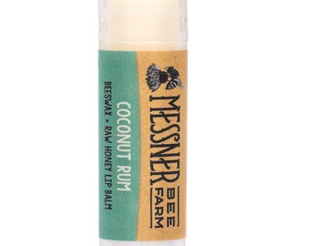 Coconut Rum - Raw Honey and Beeswax Lip Balm