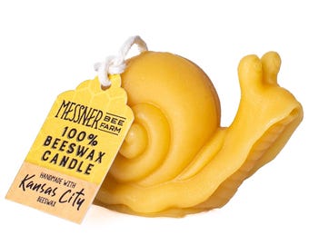 Snail - 100% Beeswax Candle