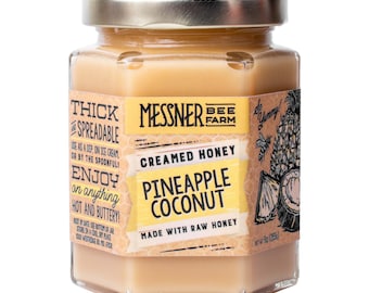 9oz / Pineapple Coconut Creamed Honey /  Kansas City