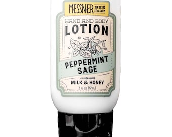 Peppermint Sage - Milk and Honey Lotion - 2oz Travel