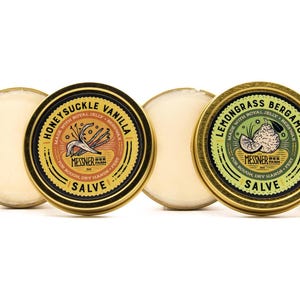 Set of all 4 Salves! - made with Beeswax and Royal Jelly - 2oz