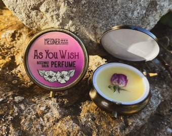 Solid Perfume - As You Wish - Handmade with Beeswax - NEW SCENT!