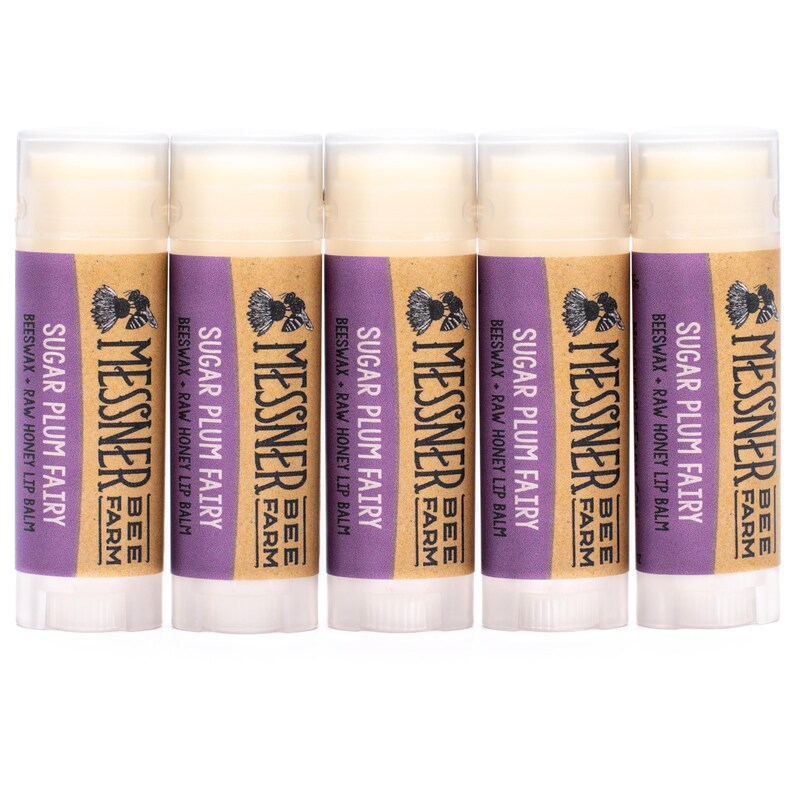 Sugar Plum Fairy - Raw Honey and Beeswax Lip Balm image 3