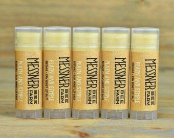 Plain and Simple - Raw Honey and Beeswax Lip Balm