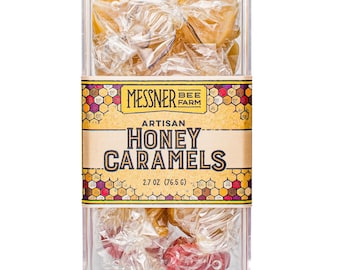 Artisan Honey Caramel Pack - 6 Flavors - Vanilla, Butterscotch, Brown Butter, Cinnamon, Raspberry, Huckleberry