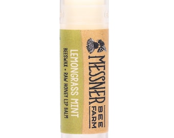 Lemongrass Mint - Raw Honey and Beeswax Lip Balm
