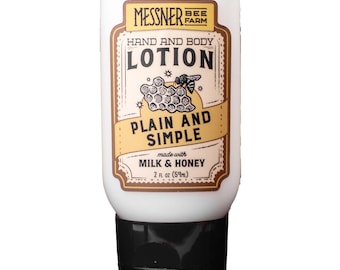 Plain and Simple - Milk and Honey Lotion - 2oz. Travel