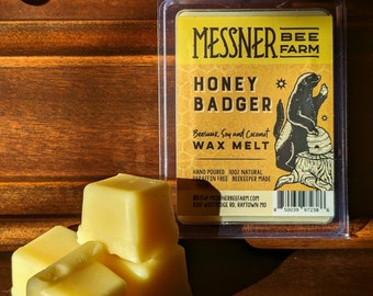 Honey Badger Wax Melt - Made with Soy, Beeswax and Coconut - Paraffin Free!!