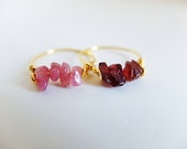 Wired Tourmaine or Garnet ring