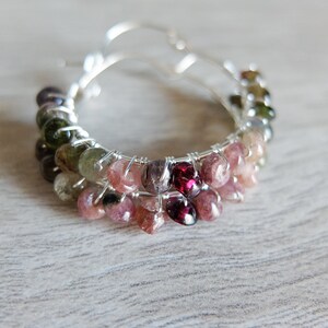 Tourmaline Hoop earrings