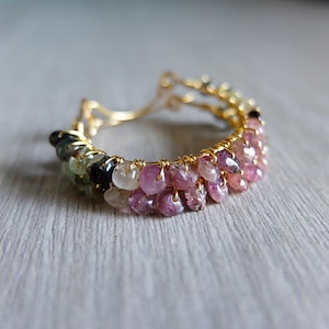 Tourmaline Hoop earrings