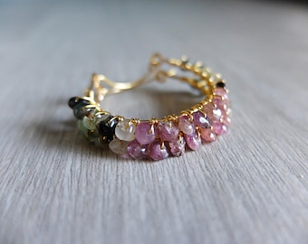 Tourmaline Hoop earrings