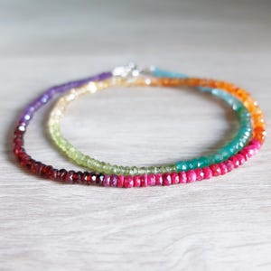 Rainbow gemstone Necklace