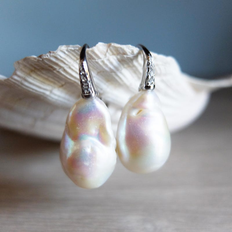 Kendall Baroque Pearl Earrings main image 1