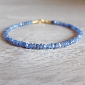 Blaues Saphir Armband, Blaues Saphir Armband, Natürliche Saphire