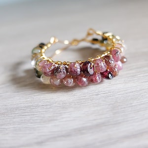 Tourmaline Hoop earrings