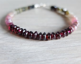 Watermelon Tourmaline Bracelet,