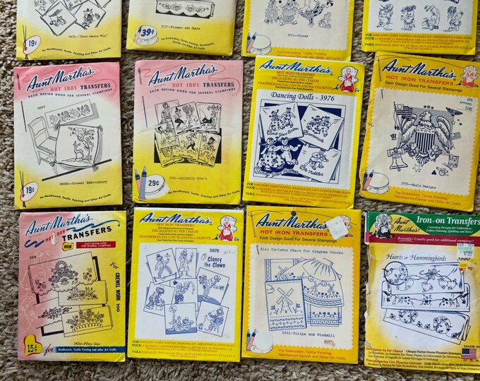 12 Old Aunt Martha Embroidery Patterns Etsy