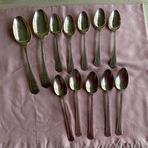 Set of 10 Silverplate Teaspoons and 2Tablespoons