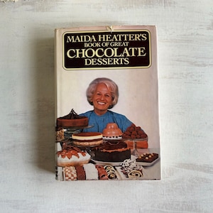 Vintage 1980 Maida Heatter’s Book of Great Chocolate Desserts Cookbook