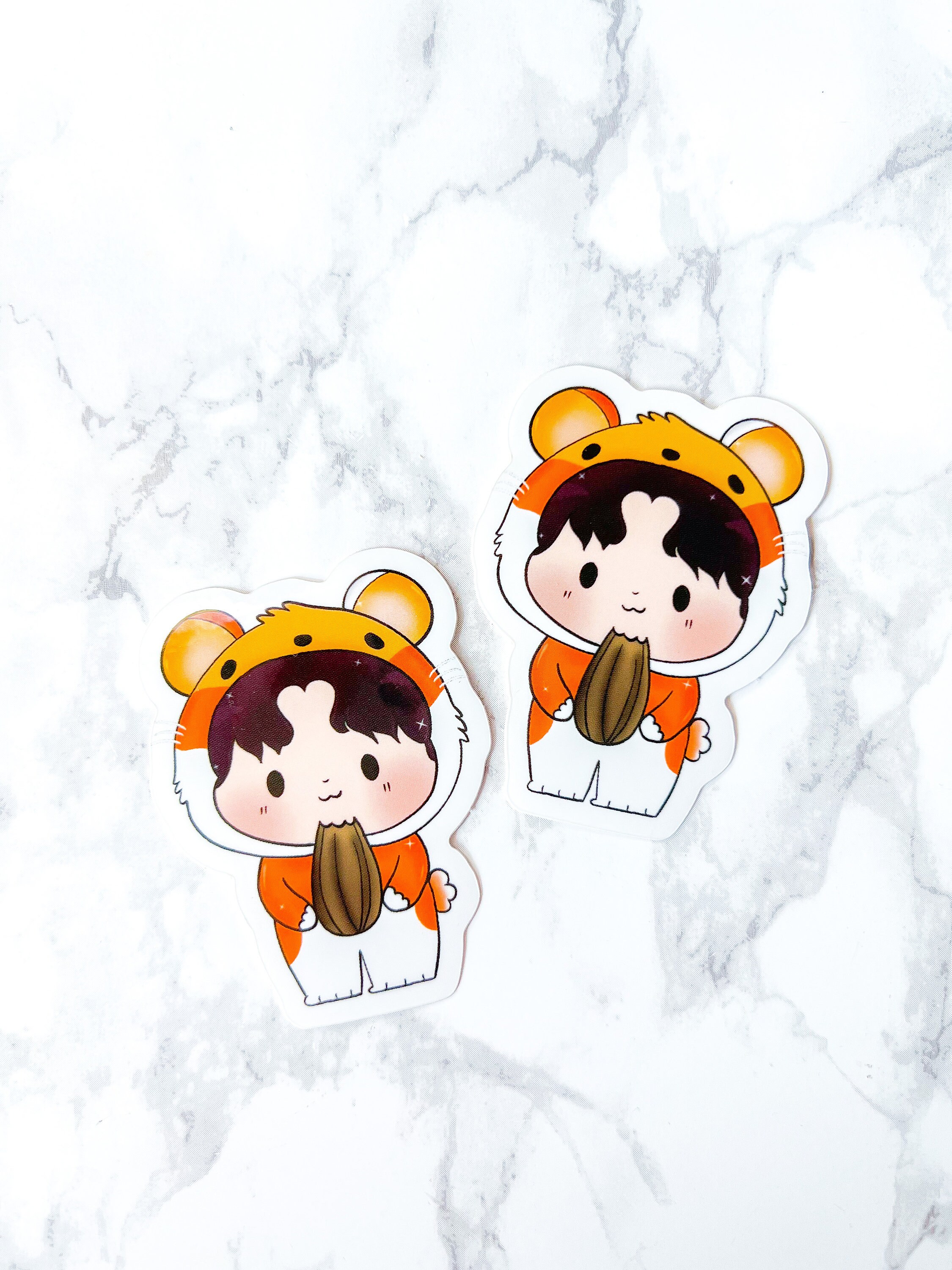 monsta x kihyun chibi hamster sticker etsy