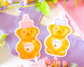 Honey Bear Clear Sticker