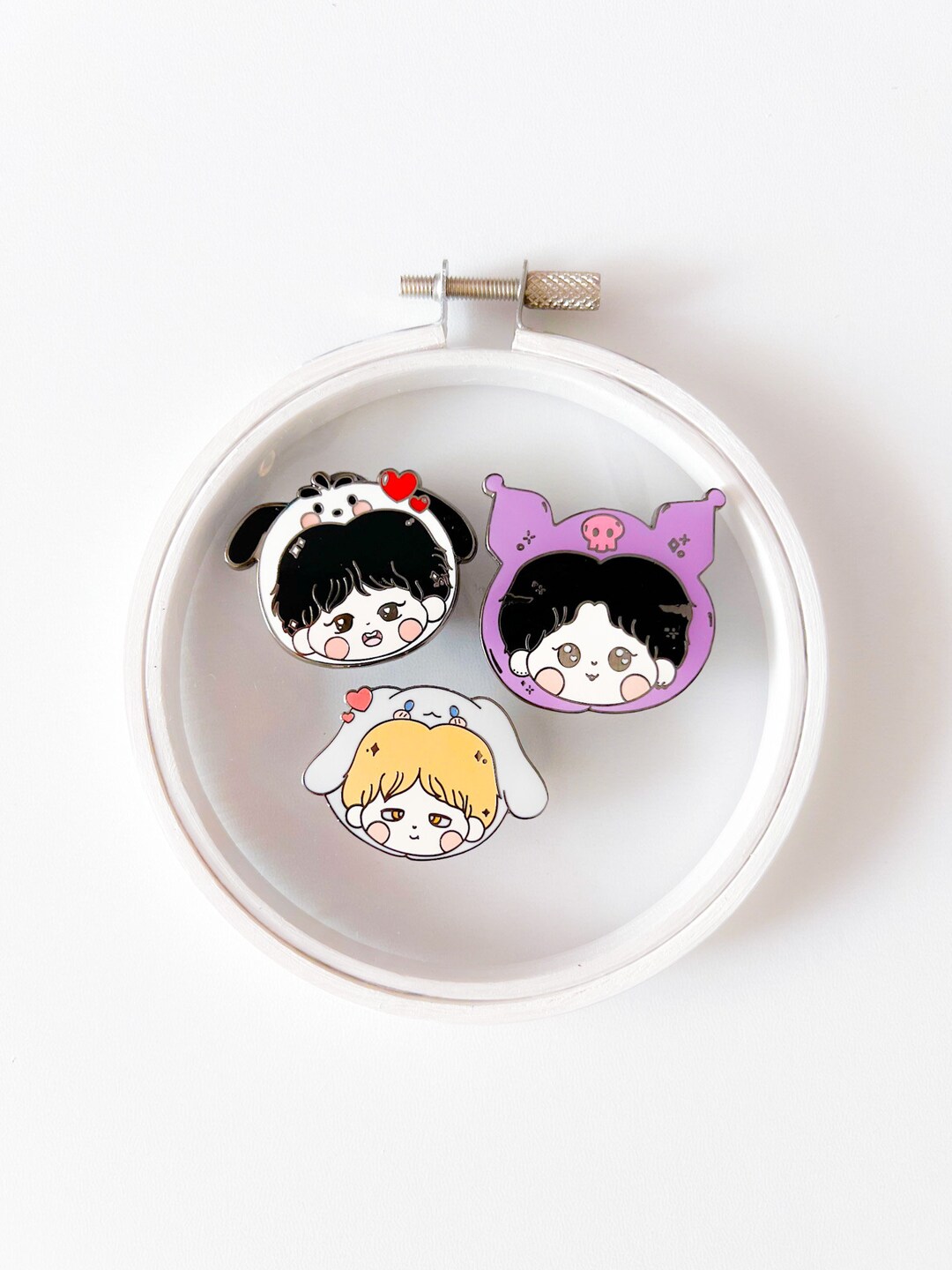 Cute Characters Enamel Pin - Etsy
