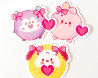 Bows & Hearts Coquette Clear Sticker