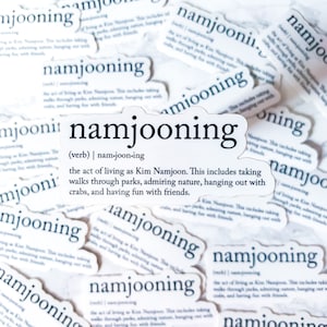 Namjooning Definition Sticker