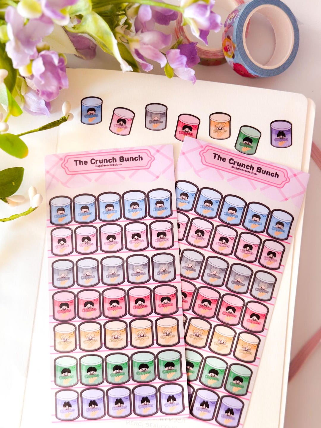 The Crunch Bunch Sticker Sheet - Etsy