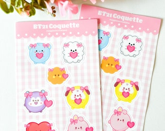 OT7 Coquette Sticker Sheet