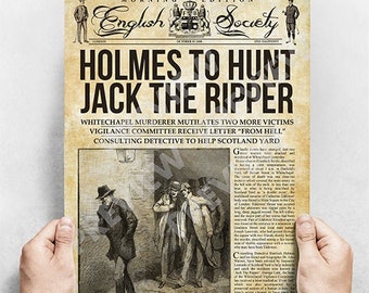 Great Halloween Decor Item. Jack the Ripper Wanted Poster
